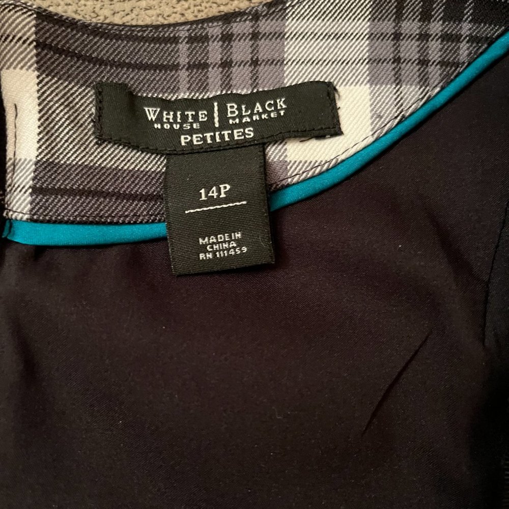 White House Black Market Plaid Sleeveless Top (NWOT) - Picture 3 of 4